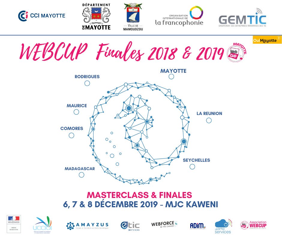 Numérique à Mayotte : La finale Océan indien de Webcup Mayotte se tiendra du 6 au 7 décembre 2019