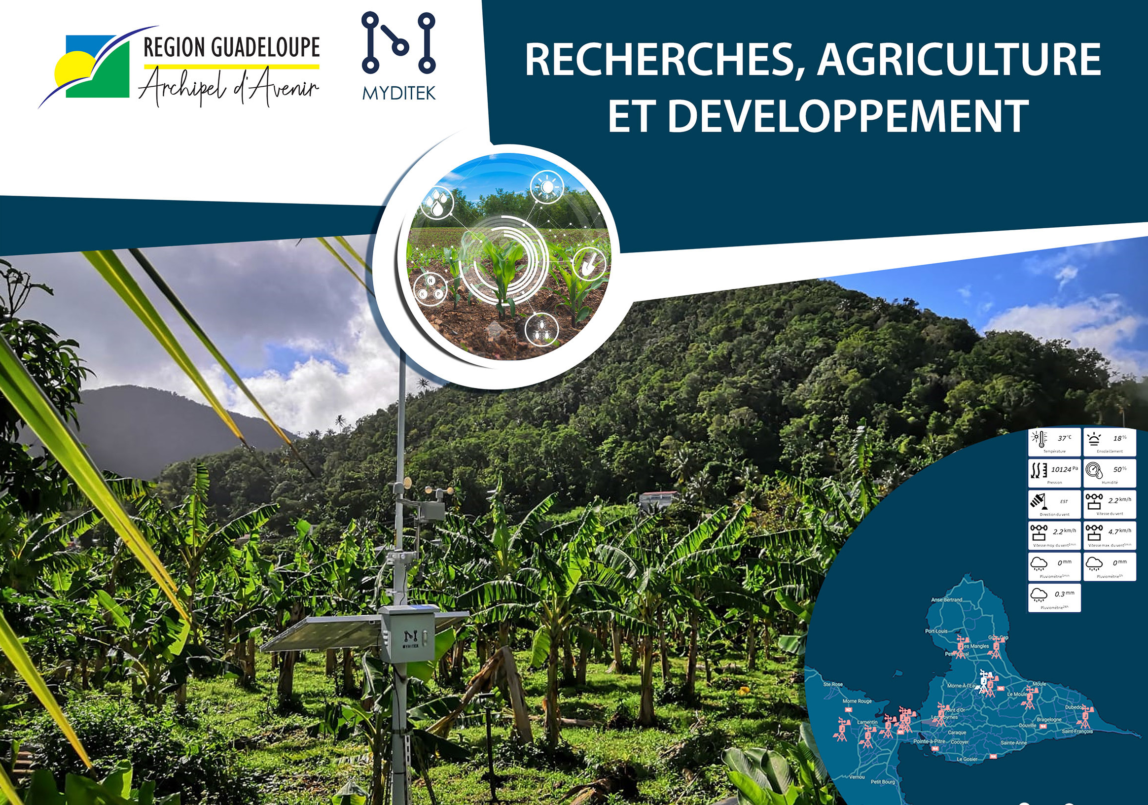 Guadeloupe : La Région développe une plateforme d’optimisation de la production agricole