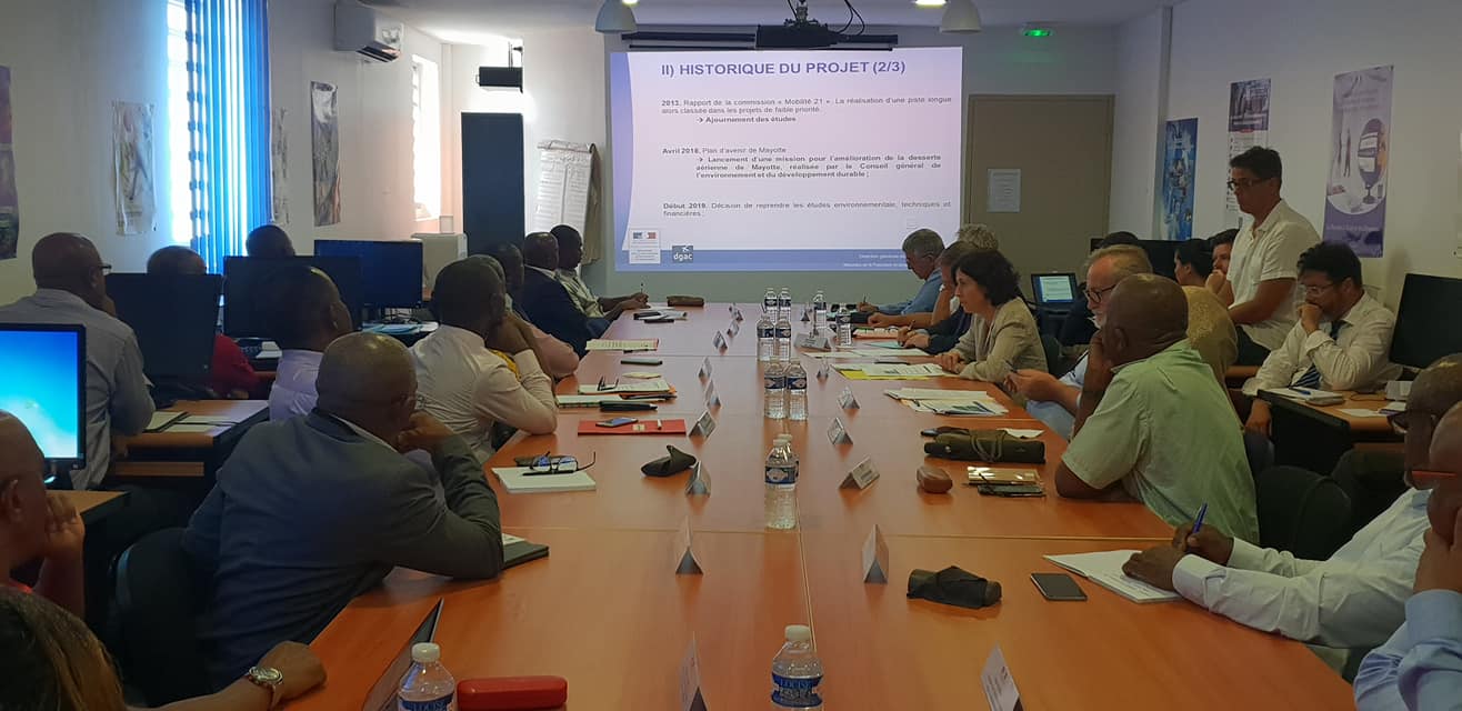 Mayotte : Premier comité de pilotage sur l&rsquo;allongement de la piste de l&rsquo;aéroport