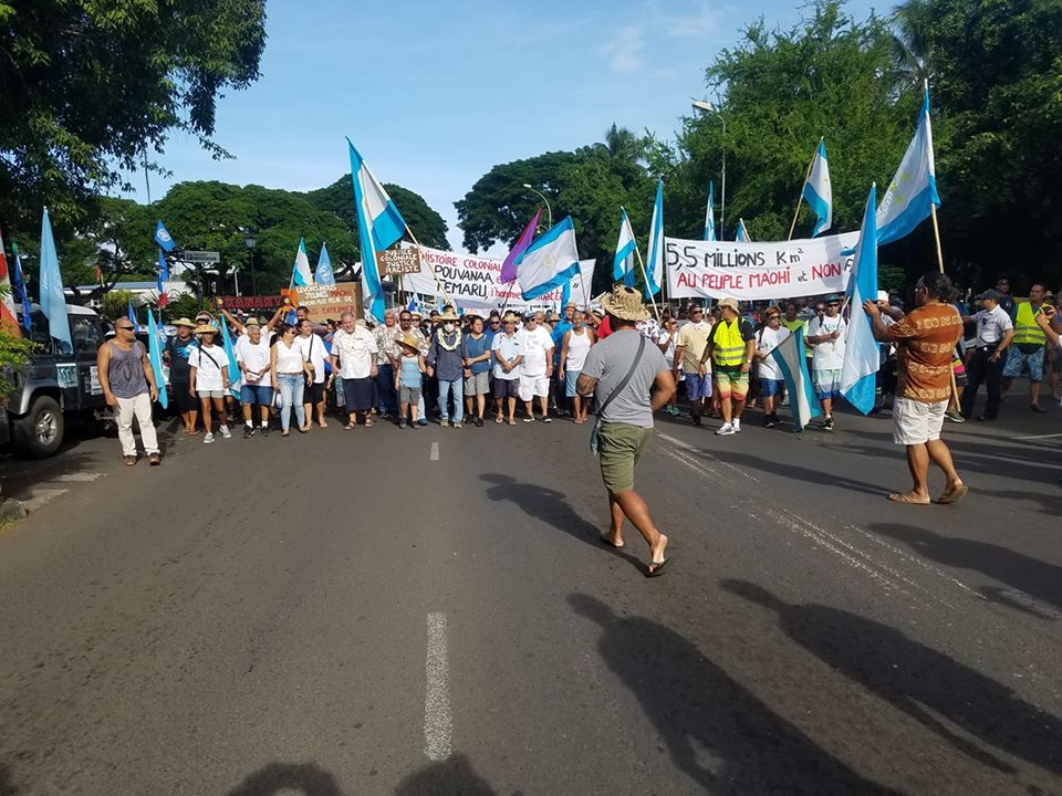 En Polynésie, un millier de personnes marche contre les injustices