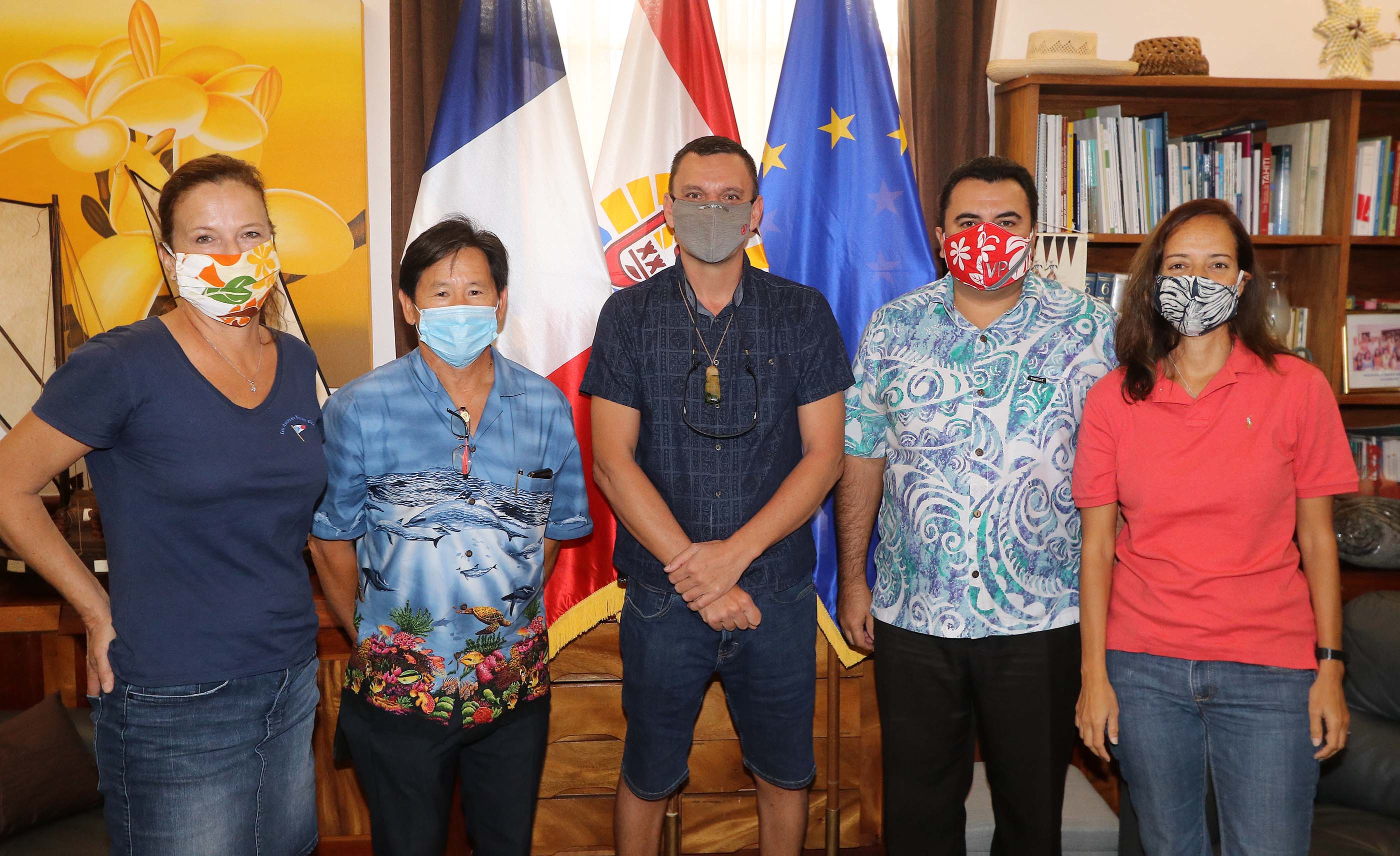 Le Vice-président de la Polynésie française a reçu le nouveau président du Cluster maritime